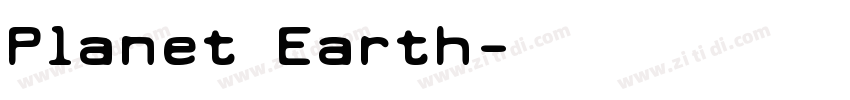 Planet Earth字体转换